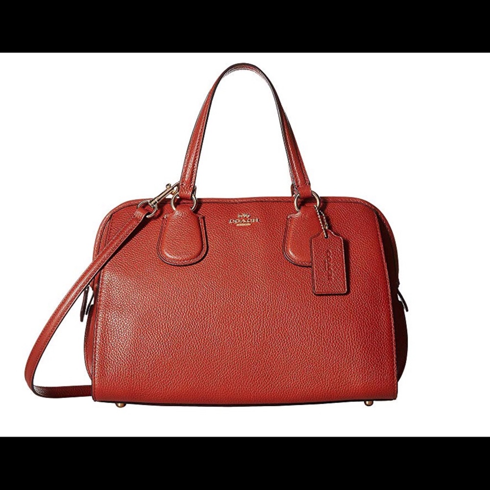 🌸COACH PEBBLED NOLITA SATCHEL IN TERRACOTTA